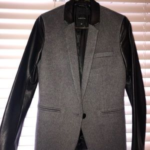 BABATON BLAZER - SIZE 2 - faux leather sleeves